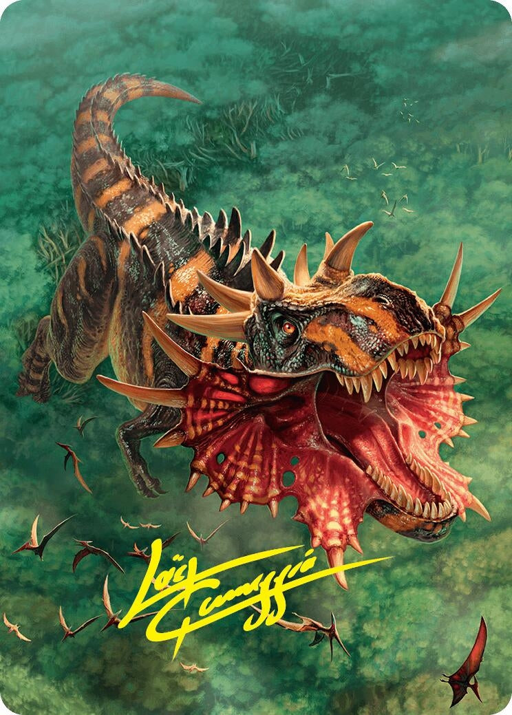 Image for Gigantosaurus Art Card (53/54) (Gold-Stamped Signature) (53) - Magic: The Gathering