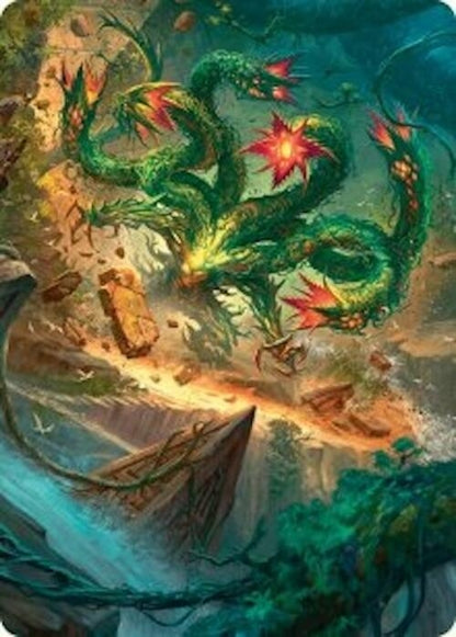 Image for Mossborn Hydra Art Card (42/54) (42) - Magic: The Gathering