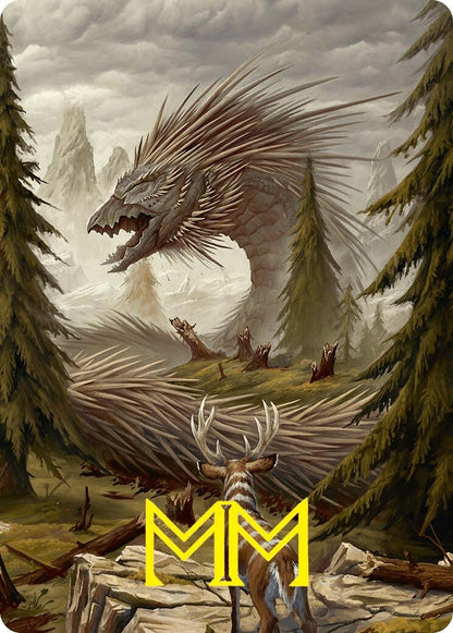 Image for Quilled Greatwurm Art Card (44/54) (Gold-Stamped Signature) (44) - Magic: The Gathering
