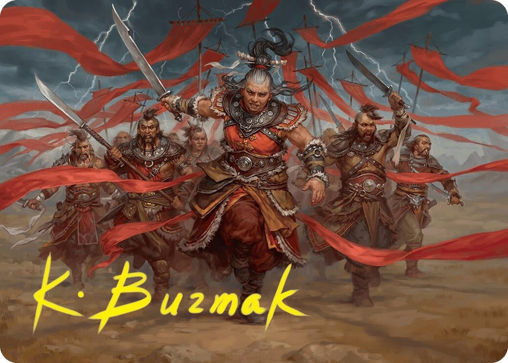 Image for Alesha, Who Laughs at Fate Art Card (14/54) (Gold-Stamped Signature) (14) - Magic: The Gathering