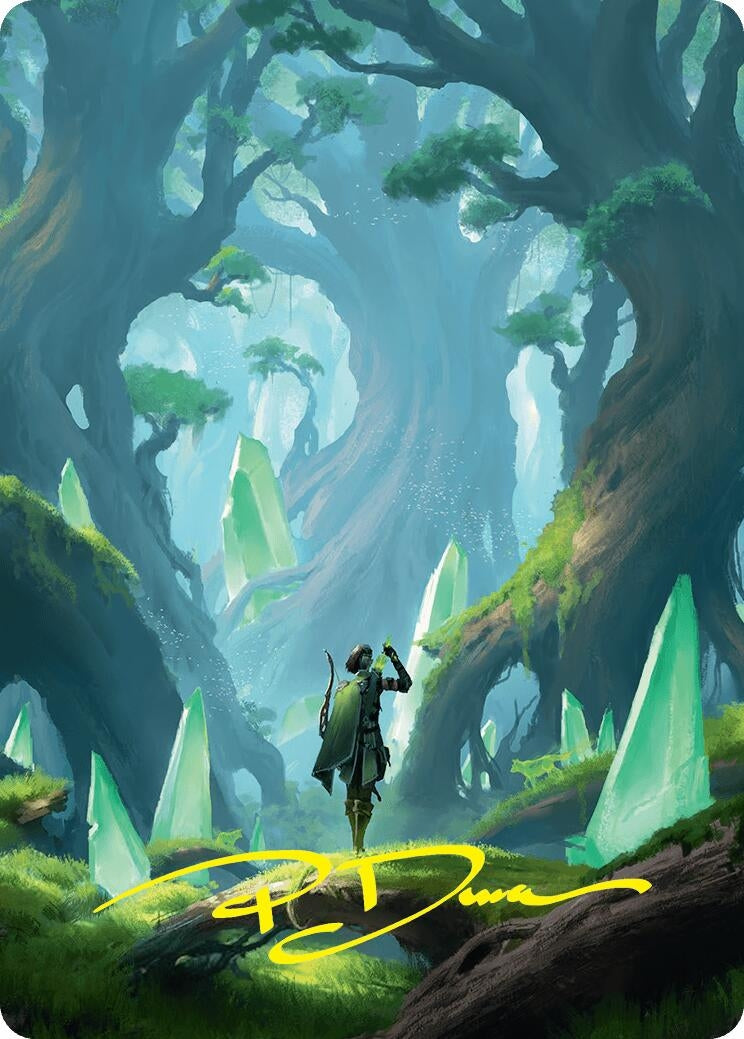 Image for Forest Art Card (25/54) (Gold-Stamped Signature) (25) - Magic: The Gathering