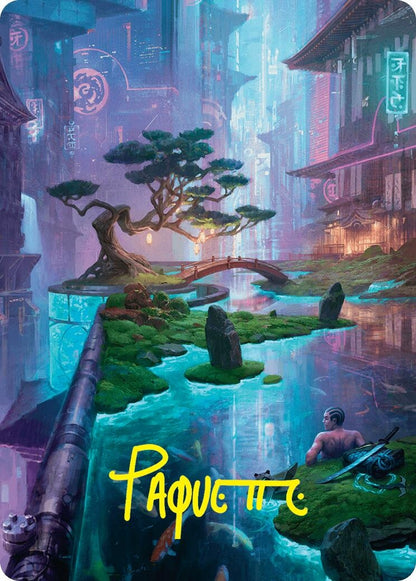 Image for Island Art Card (22/54) (Gold-Stamped Signature) (22) - Magic: The Gathering