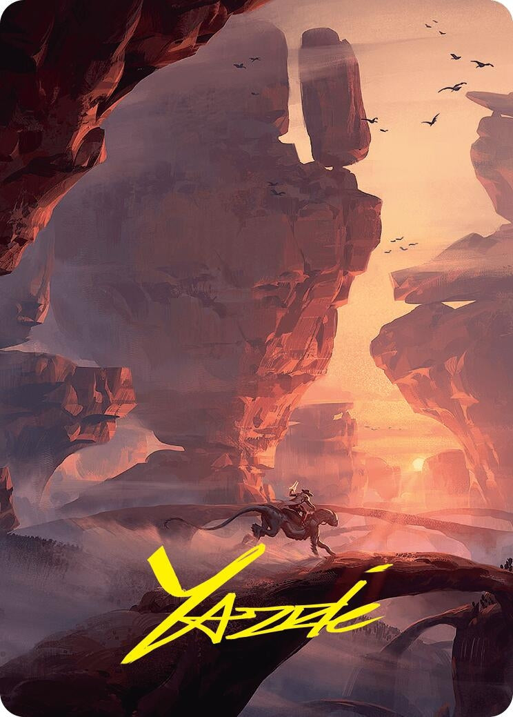 Image for Mountain Art Card (24/54) (Gold-Stamped Signature) (24) - Magic: The Gathering