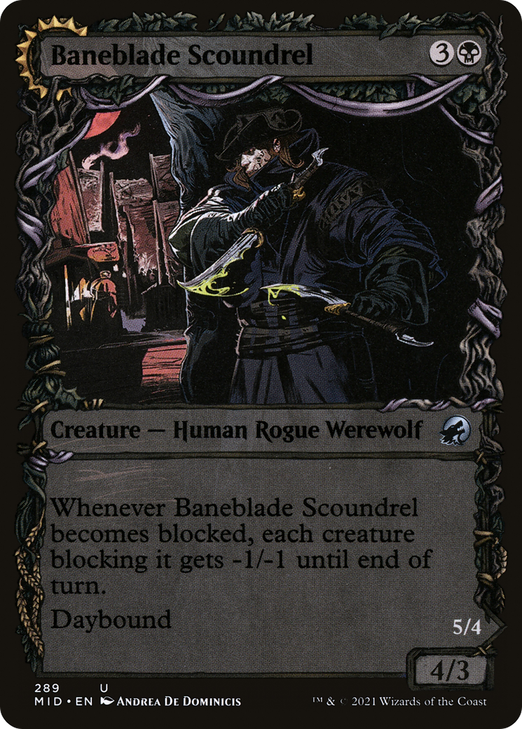 Baneblade Scoundrel // Baneclaw Marauder (Showcase Equinox) [Innistrad: Midnight Hunt]