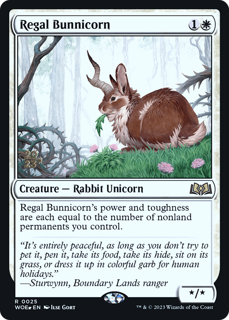 Regal Bunnicorn [Wilds of Eldraine Prerelease Promos]