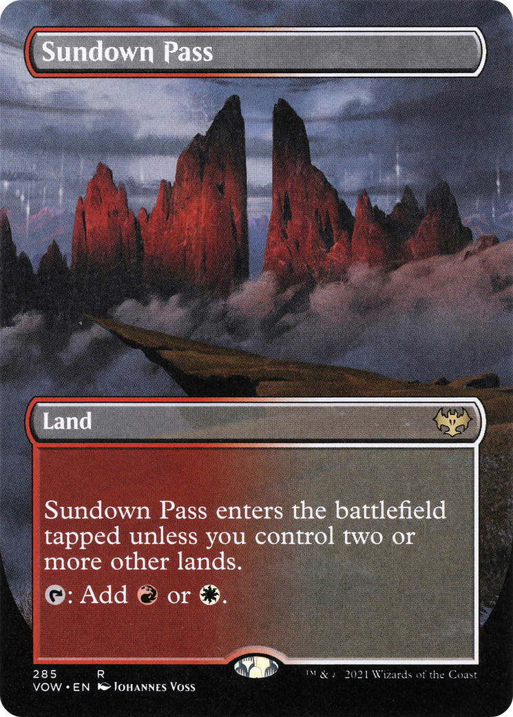 Sundown Pass (Borderless Alternate Art) [Innistrad: Crimson Vow]