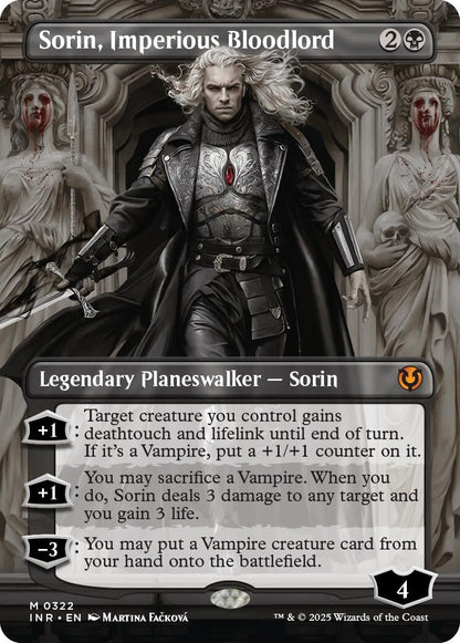 Sorin, Imperious Bloodlord (Borderless) (322) (INR)