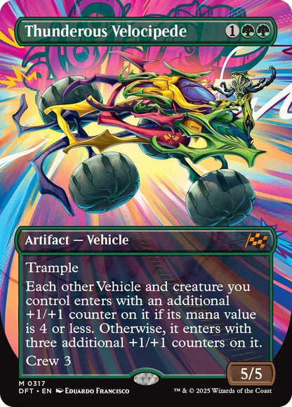 Image for Thunderous Velocipede (Borderless) (317) - Magic: The Gathering