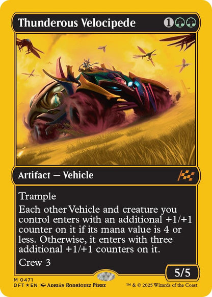 Image for Thunderous Velocipede (First-Place Foil) (471) - Magic: The Gathering