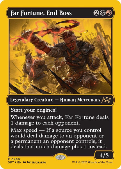 Image for Far Fortune, End Boss (First-Place Foil) (480) - Magic: The Gathering