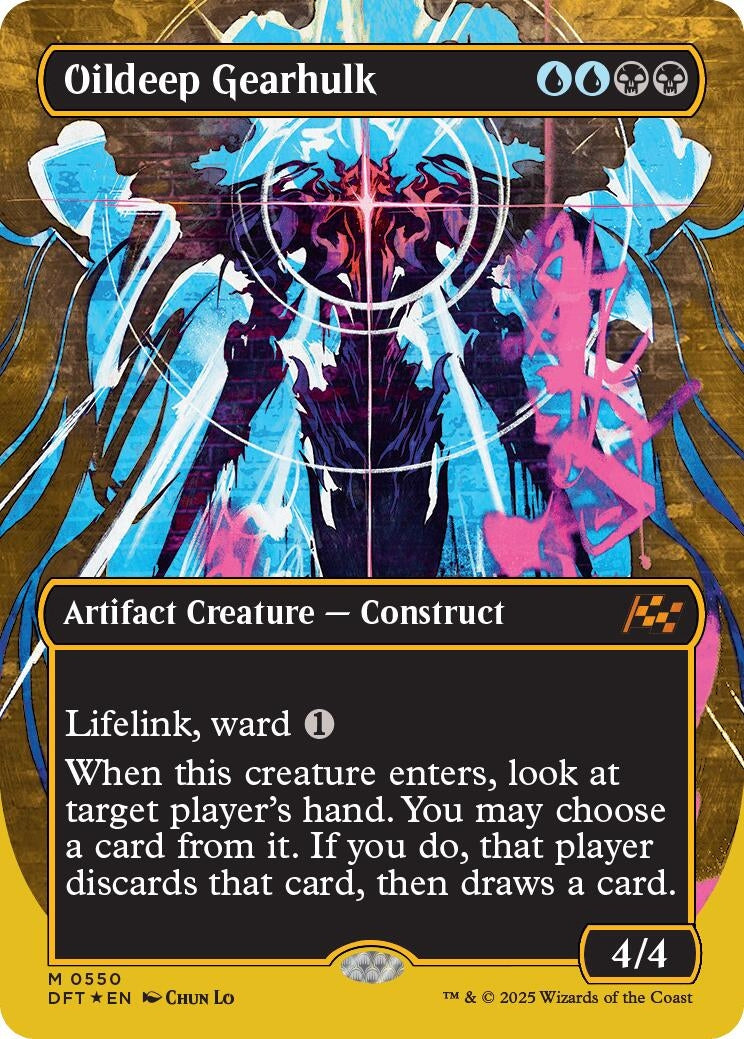 Image for Oildeep Gearhulk (Borderless) (First-Place Foil) (550) - Magic: The Gathering
