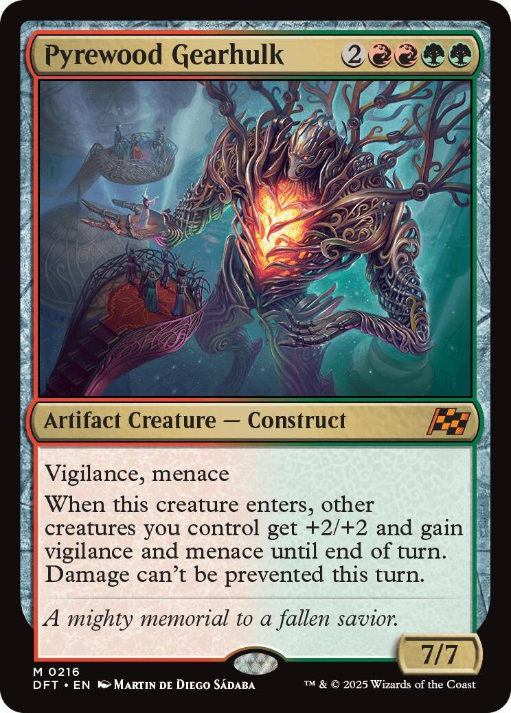 Image for Pyrewood Gearhulk (216) - Magic: The Gathering