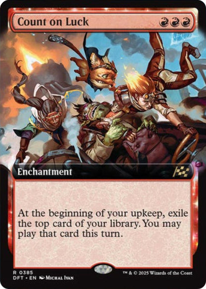 Image for Count on Luck (Extended Art) (385) - Magic: The Gathering