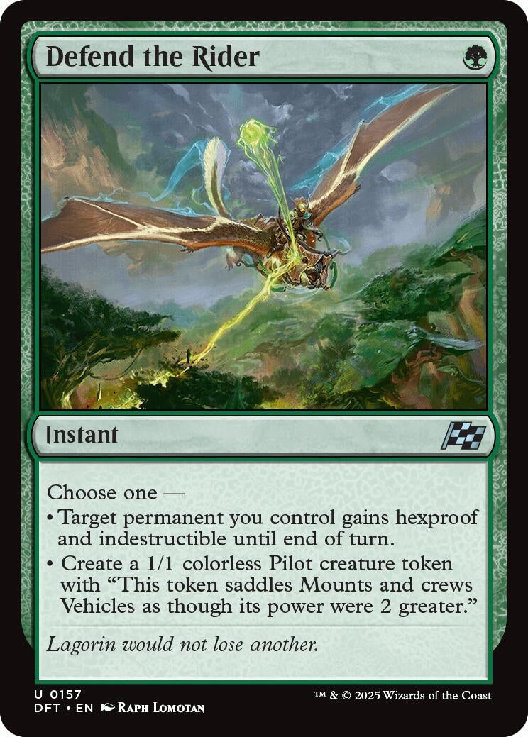 Image for Defend the Rider (157) - Magic: The Gathering