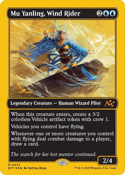 Image for Mu Yanling, Wind Rider (First-Place Foil) (437) - Magic: The Gathering