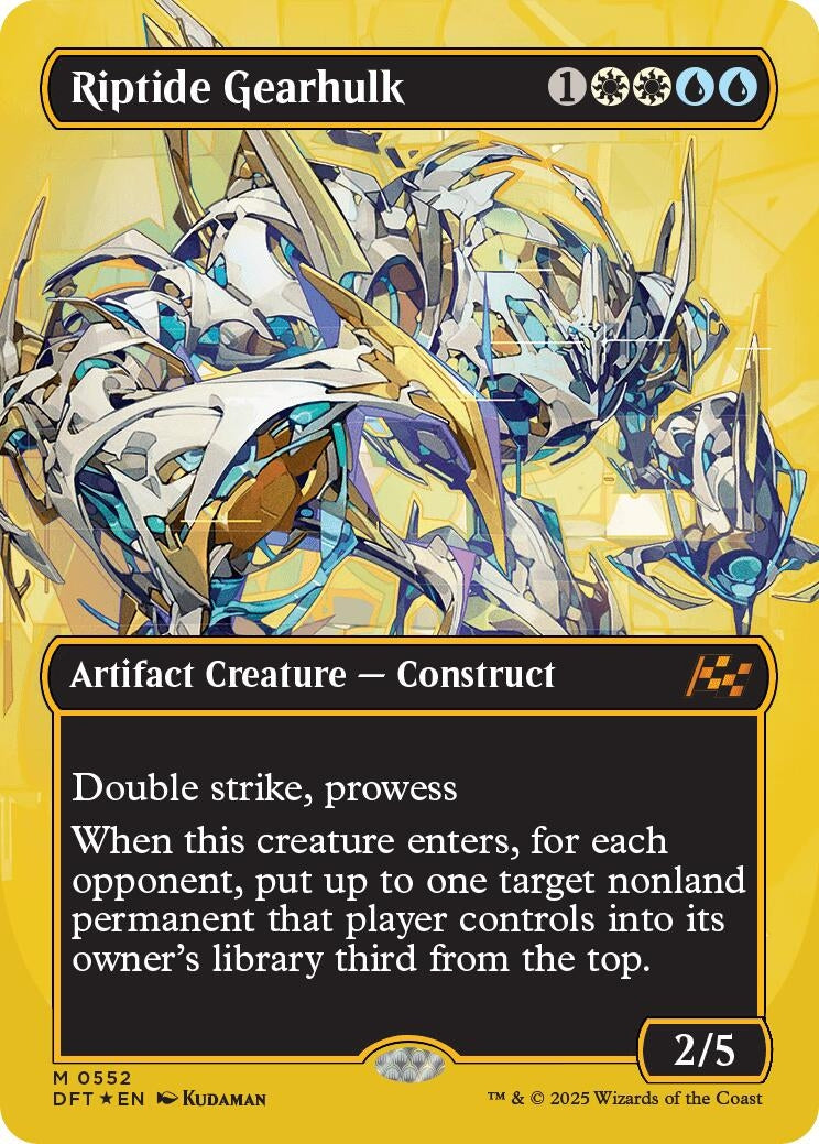 Image for Riptide Gearhulk (Borderless) (First-Place Foil) (552) - Magic: The Gathering