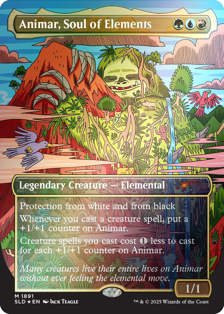 Animar, Soul of Elements (Rainbow Foil) (1891) (SLD)