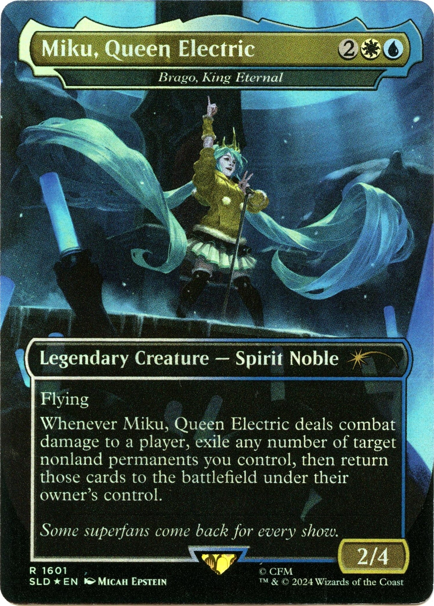 Miku, Queen Electric - Brago, King Eternal (Rainbow Foil) (1601) (SLD)