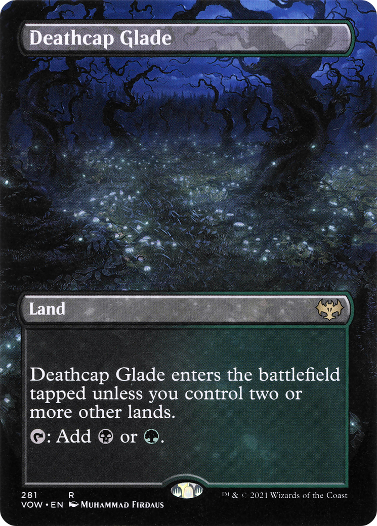 Deathcap Glade (Borderless Alternate Art) [Innistrad: Crimson Vow]