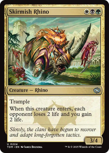 Image for Skirmish Rhino (224) (TDM) - Magic: The Gathering
