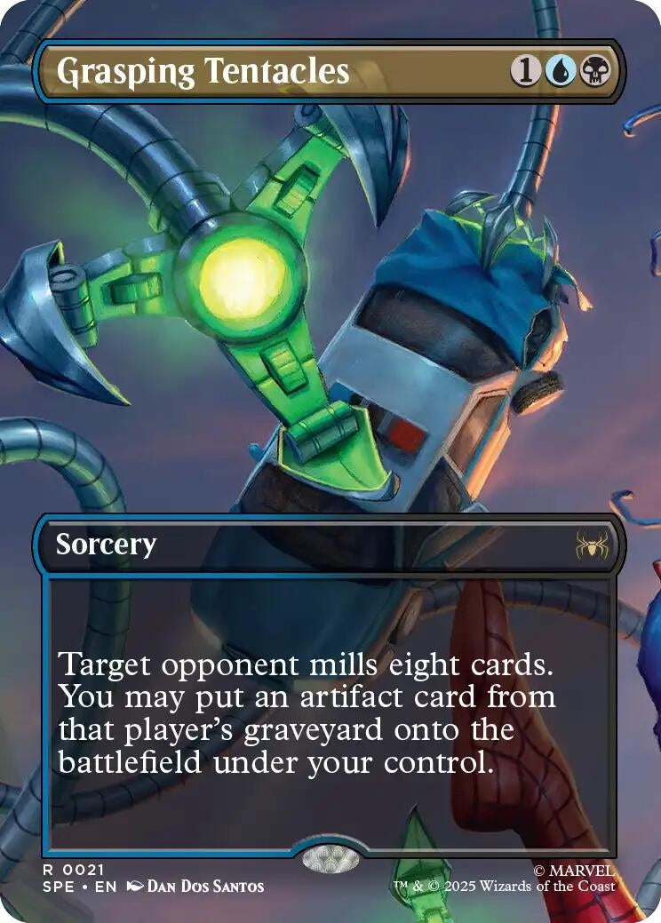 Image for Grasping Tentacles (Borderless) (21) (SPE) - Magic: The Gathering
