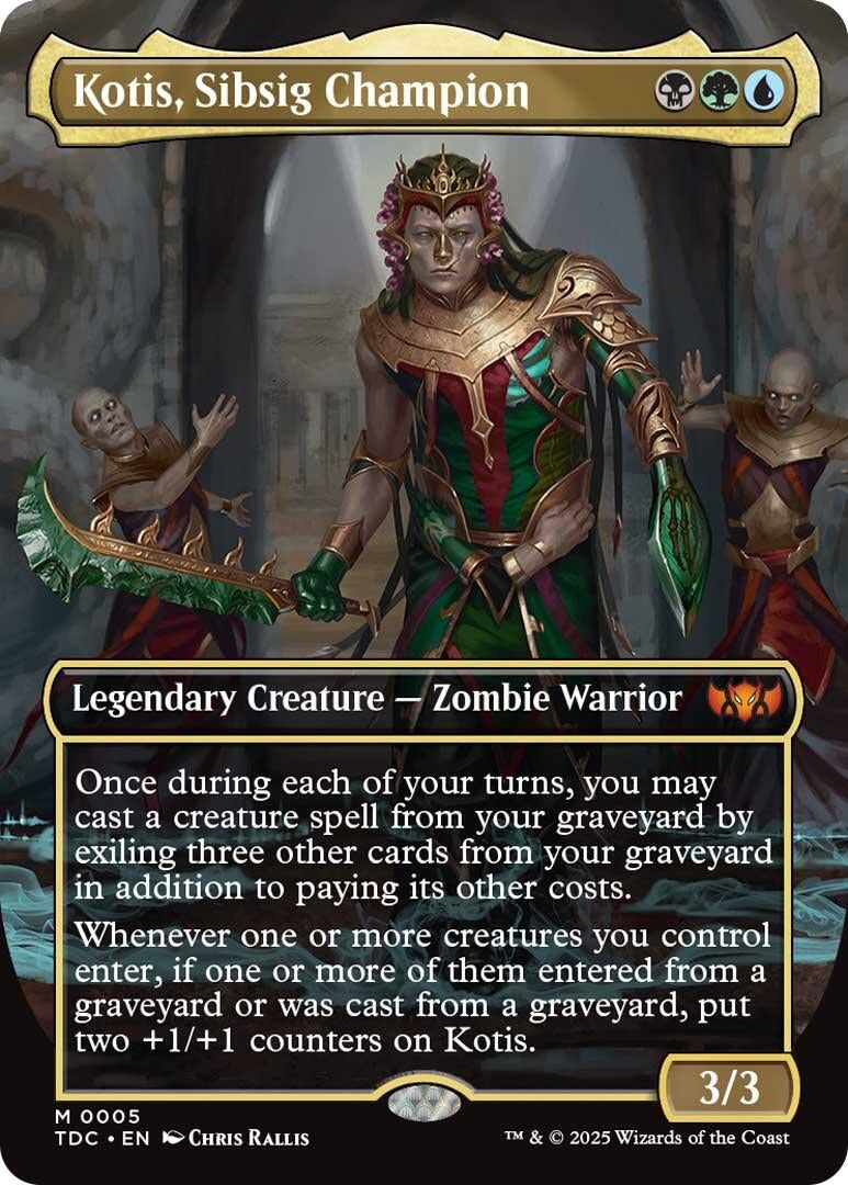 Image for Kotis, Sibsig Champion (Borderless) (5) (TDC) - Magic: The Gathering