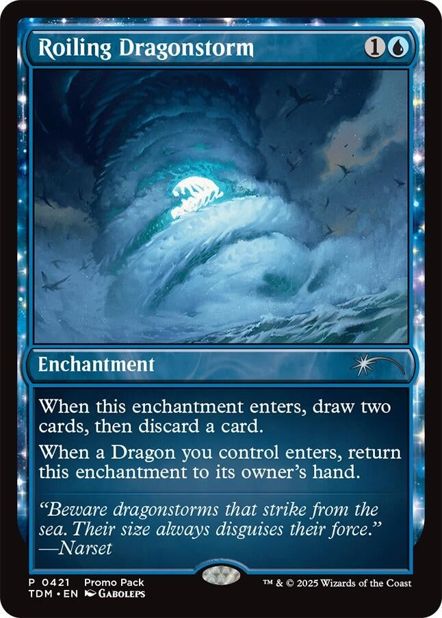 Image for Roiling Dragonstorm (421) (PPTDM) - Magic: The Gathering