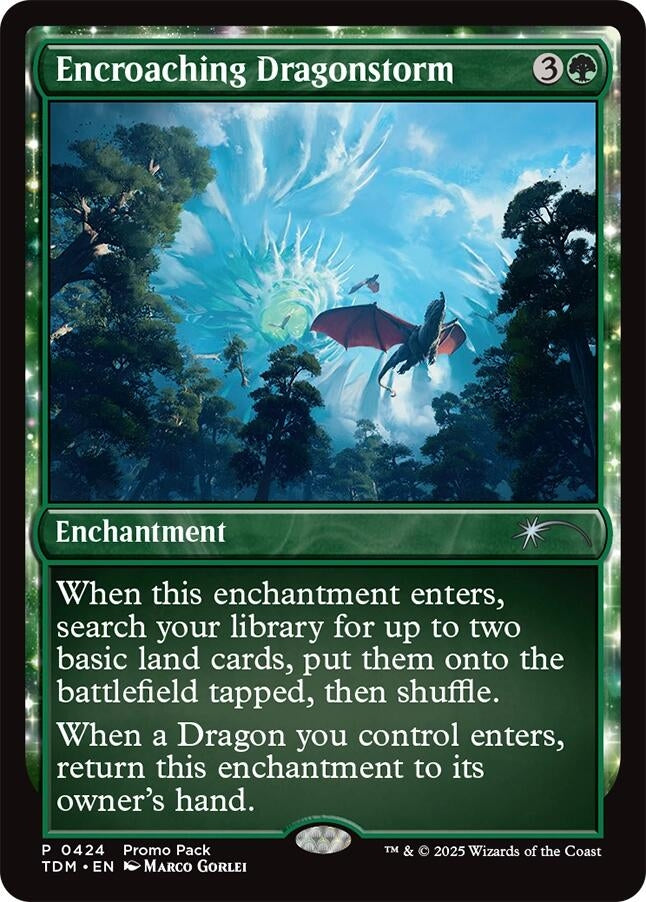 Image for Encroaching Dragonstorm (424) (PPTDM) - Magic: The Gathering