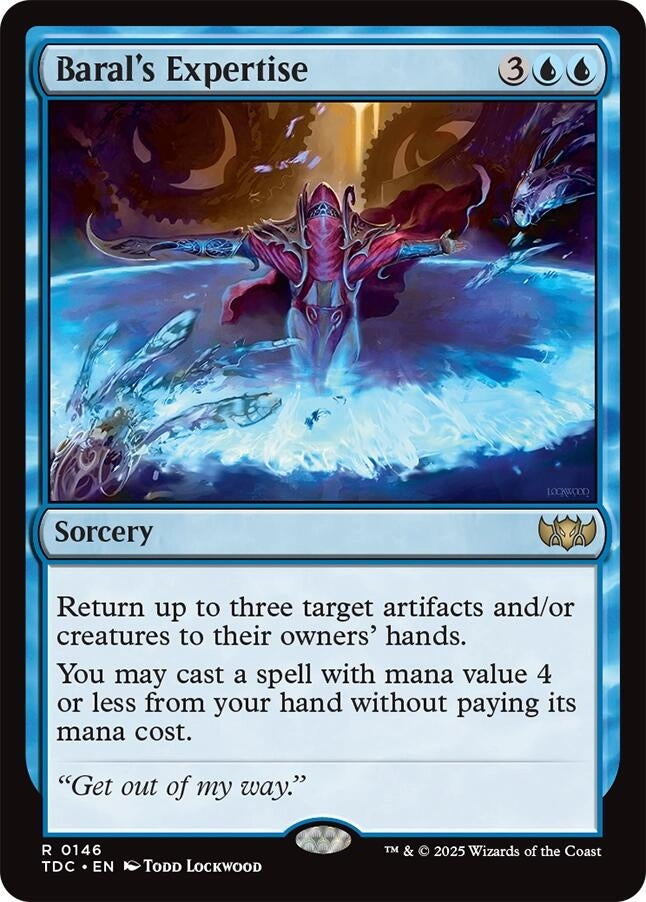 Image for Baral's Expertise (146) (TDC) - Magic: The Gathering
