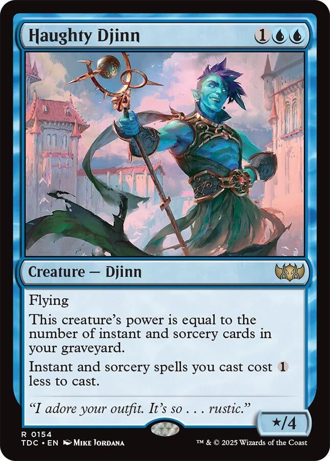 Image for Haughty Djinn (154) (TDC) - Magic: The Gathering