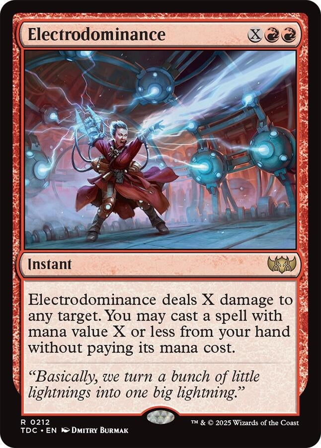Image for Electrodominance (212) (TDC) - Magic: The Gathering