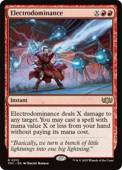Image for Electrodominance (212) (TDC) - Magic: The Gathering