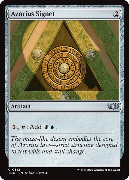 Image for Azorius Signet (312) (TDC) - Magic: The Gathering