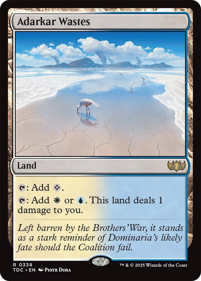 Image for Adarkar Wastes (338) (TDC) - Magic: The Gathering