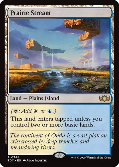 Image for Prairie Stream (384) (TDC) - Magic: The Gathering