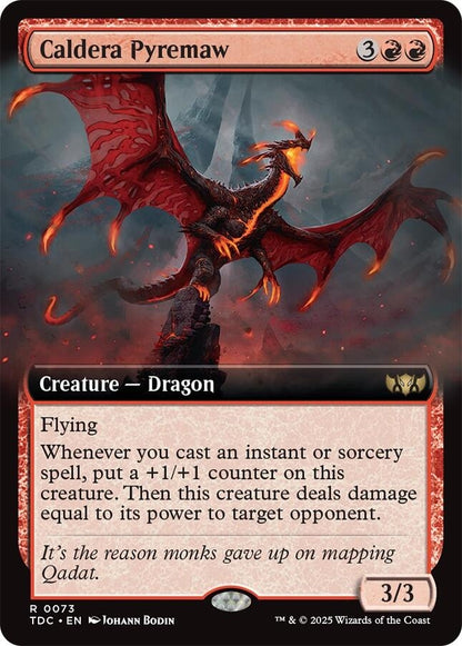 Image for Caldera Pyremaw (Extended Art) (73) (TDC) - Magic: The Gathering