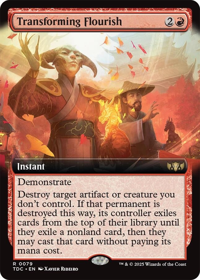 Image for Transforming Flourish (Extended Art) (79) (TDC) - Magic: The Gathering