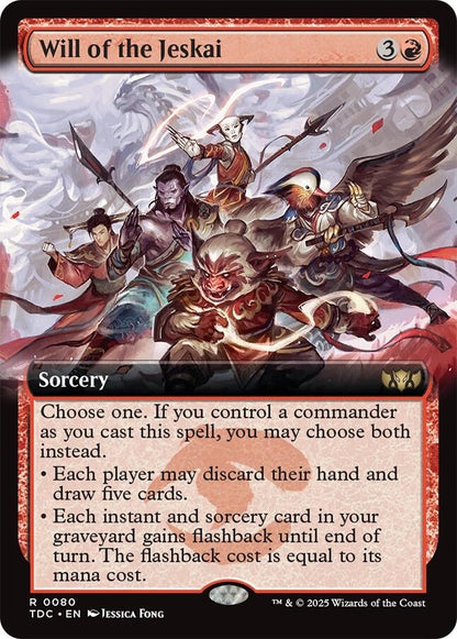 Image for Will of the Jeskai (Extended Art) (80) (TDC) - Magic: The Gathering