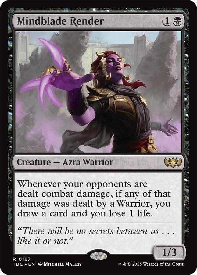 Image for Mindblade Render (187) (TDC) - Magic: The Gathering