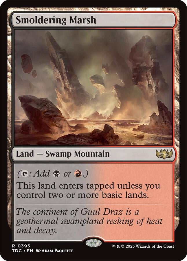 Image for Smoldering Marsh (395) (TDC) - Magic: The Gathering