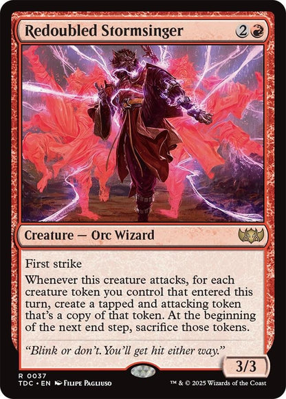 Image for Redoubled Stormsinger (37) (TDC) - Magic: The Gathering
