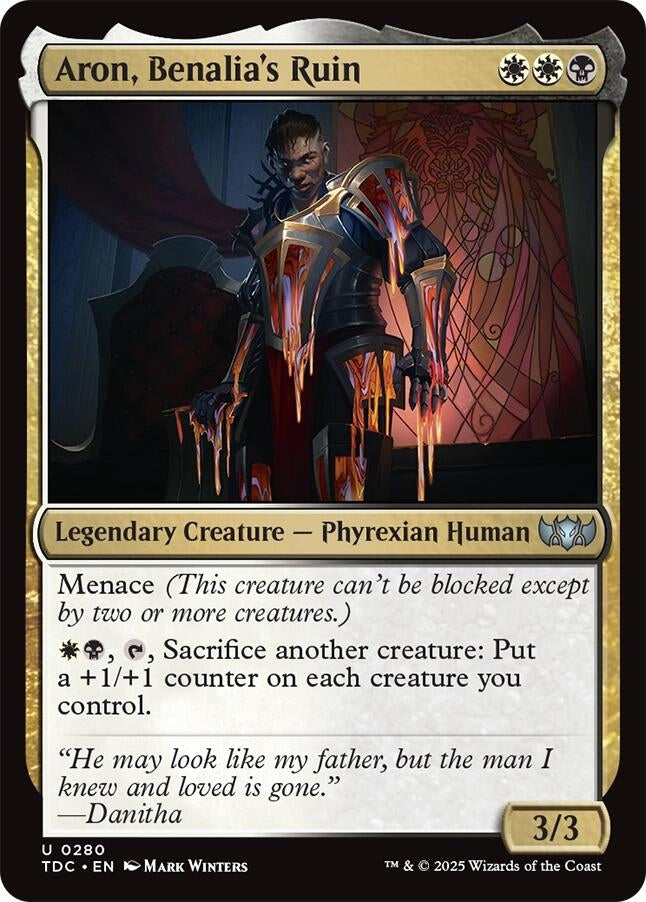 Image for Aron, Benalia's Ruin (280) (TDC) - Magic: The Gathering