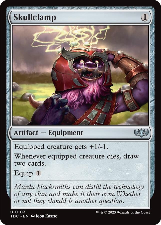 Image for Skullclamp (103) (TDC) - Magic: The Gathering