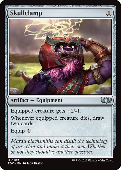 Image for Skullclamp (103) (TDC) - Magic: The Gathering