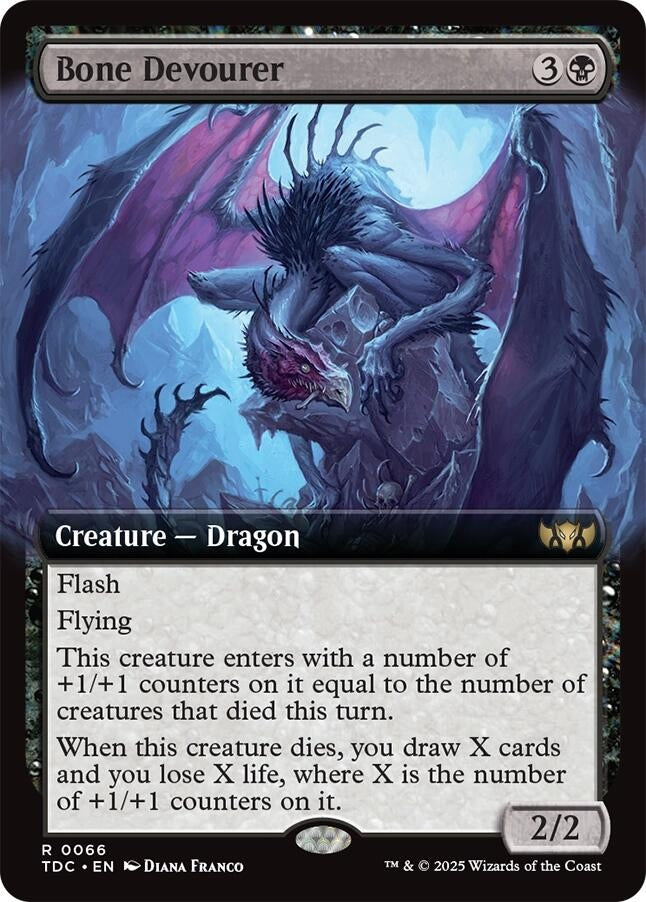 Image for Bone Devourer (Extended Art) (66) (TDC) - Magic: The Gathering