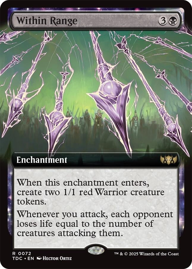 Image for Within Range (Extended Art) (72) (TDC) - Magic: The Gathering