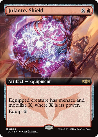 Image for Infantry Shield (Extended Art) (75) (TDC) - Magic: The Gathering