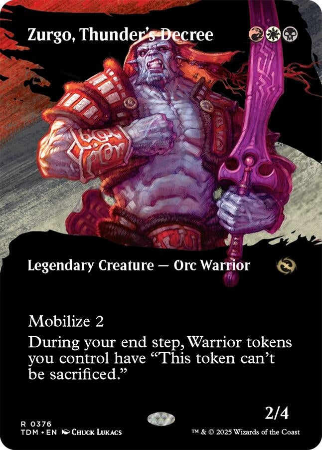 Zurgo, Thunder's Decree (Borderless) (376) (TDM)