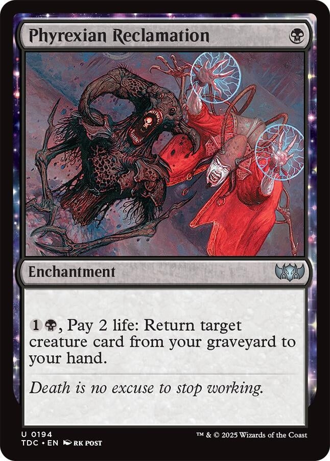 Image for Phyrexian Reclamation (194) (TDC) - Magic: The Gathering
