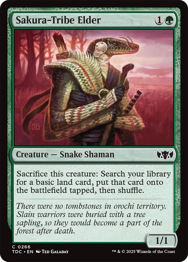 Image for Sakura-Tribe Elder (266) (TDC) - Magic: The Gathering